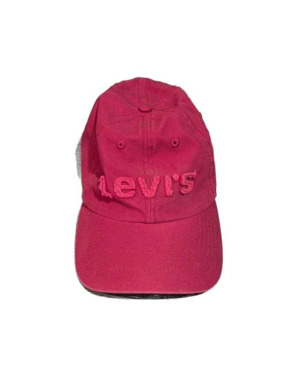 Levi's Red Cotton Twill Poster Logo Baseball Cap Hat